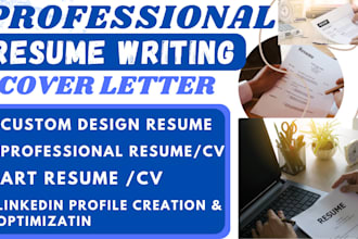 provide professional ats resume writing, CV, cover letter, linkedin