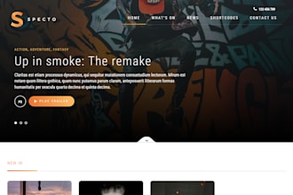 design livestreaming website, video streaming website, cinema website