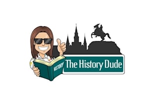 design creative historical stories logo