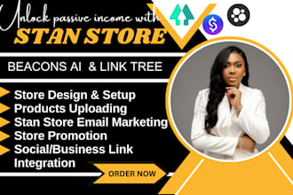design linktree setup linktree page stan store beacons ai biolink landing page
