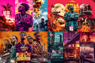 illustrate stunning album cover art and spotify canvas