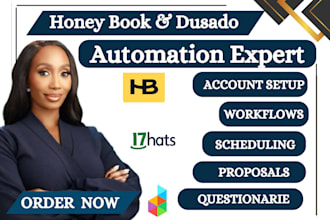 setup honey book dubsado CRM automation workflow 17hats project management