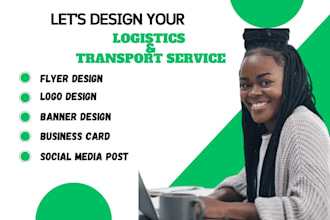 do transport flyer, dispatch flyer, logistics flyer design