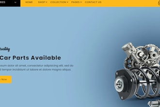 design profitable auto parts shopify store car parts  automotive store