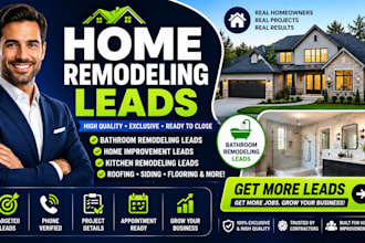 generate home remodeling leads bathroom remodeling lead home improvement website