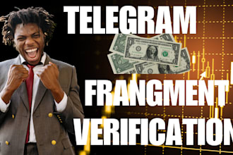 run telegram ads, facilitate fragment verification, promote crypto project