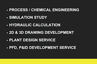 be an engineering expert in chemical and process design