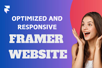 design optimized and responsive framer website