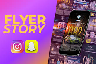 flyer format story snapchat, instagram
