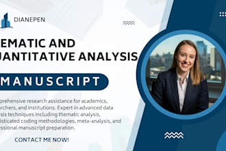 do coding and thematic analysis, meta analysis, report and manuscript writing