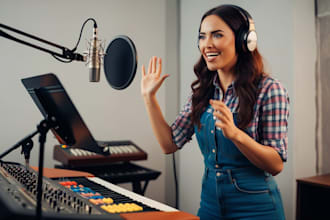 compose and sing christain, gospel, soulful,worship song, as a female singer
