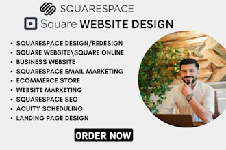 build squarespace website design, redesign, website development square website