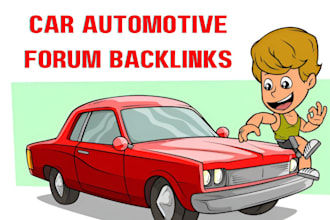 build quality SEO backlinks automotive car forum posting