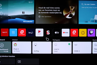 build iptv app, smart tv app, samsung tv app, lg tv app with subscription