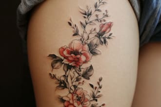 draw a custom tattoo design, realistic tattoo sleeve