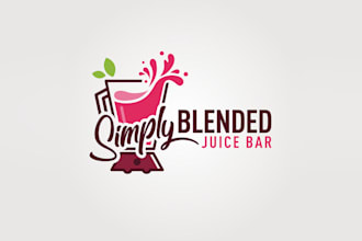 design modern branding for juice bars logo