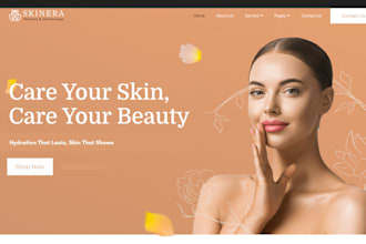 design skincare website cosmetics store makeup skin care shopify beauty website