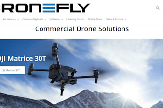 design 7 figure drone shopify cctv camera store  security accessories website