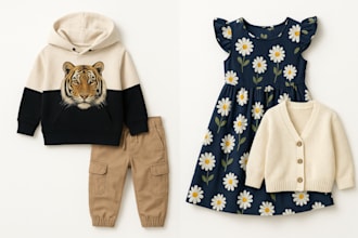 design custom kids trendy and comfortable clothing apparel