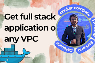 dockerize and deploy your full stack application to any vpc