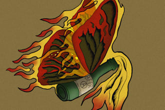 draw tattos design neo traditional with my style