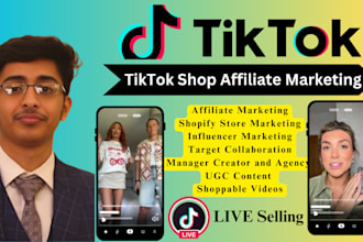 setup tiktok shop affiliate marketing, influencer marketing, boost sales
