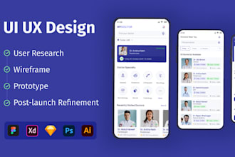 design and prototype mobile application UI UX using figma