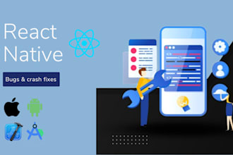 debug and fix errors in react native app