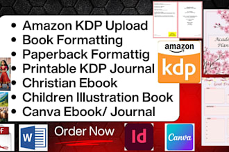 format children book, christian illustration ebook,kdp upload,journal,amazon kdp