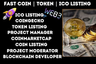 successfully do coin token listing on coinmarketcap, coingecko, lbank