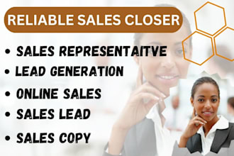 be your dynamic and high ticket sales closer sales representative sales person