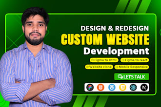 convert figma website, react, nextjs, tailwind, responsive bootstrap