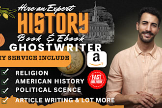 ghostwrite history ebook, memoir, political science, american history, about me