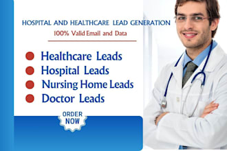 provide hospital and health care email list in all countries