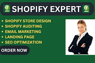 generate a professional shopify store, lists and leads
