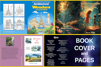 make you kdp book pages and cover