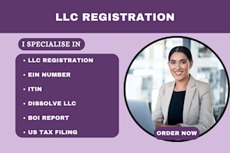do llc registration, US llc, ein number, dissolve llc, itin, for non US resident