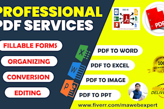 create editable, fillable PDF forms and fix PDF