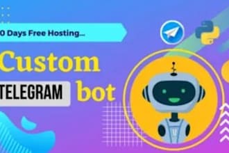 develop a custom telegram shop bot for e commerce and payments