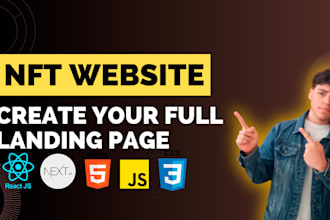 make your nft or crypto landing page