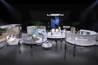 design 3d retail booth,pdf file,ai file, advertising booth,stall,decoration, cad