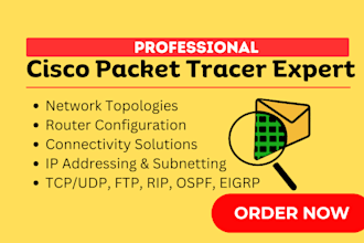 do network simulation projects in cisco packet tracer