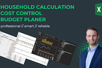 create a professional household spreadsheet