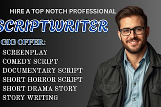write movie script screenplay feature film short drama, screenwriting, teleplay