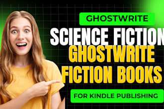 ghostwrite science fiction, ghostwrite fiction books for kindle publishing