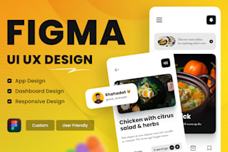 do UI UX design, figma design, ui ux, mobile app UI UX design