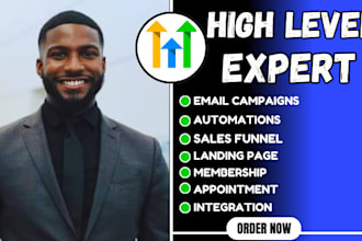 be your gohighlevel expert for gohighlevel automation funnel ghl email marketing