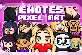create pixel art emotes or badges for twitch