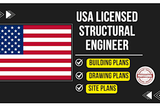 usa review and stamp civil and structural engineer plans for permit