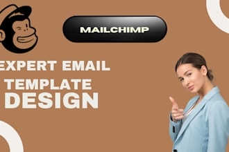 responsive email, editable, mailchimp email design, html email template design